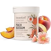NATURE WELL Peach Blossom Restore & Brighten Moisturizing Cream For Face & Body, Infused With Peach Extract, Niacinamide, & Hyaluronic Acid, Promotes A Brighter Complexion, 16 Oz.