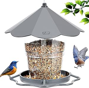 Hanizi Bird Feeders for Outside, Bird Feeder, Wild Bird Seed for Outside Feeders, Squirrel Proof Birds Feeder and Garden Decoration Yard for Bird Watchers