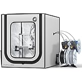 TOPCUBE 3D Printer Enclosure for Bambu Lab A1 with LED Light Grey | Large Size Enclosure Fireproof Waterproof Dustproof Noise Reduction Constant Temperature 3D Printer Cover, 580X670X670MM