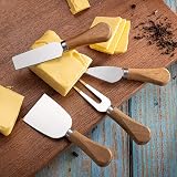 YUANQIAN 21Pcs Cheese Knife Set with Wooden Handles for Parties & Weddings view 2