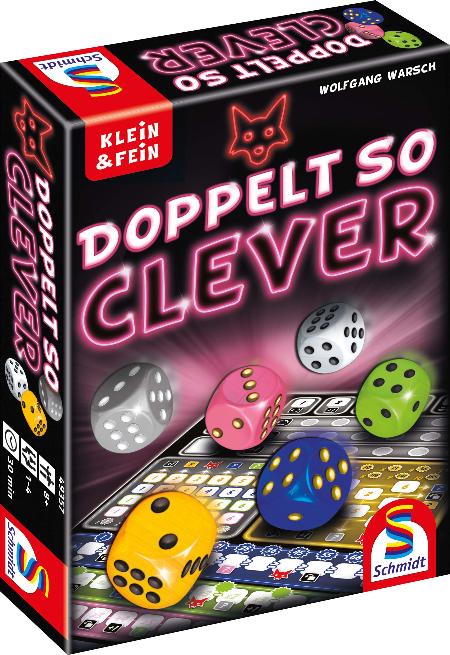 Schmidt Spiele 49357 Doppelt so clever, Würfelspiel aus der Serie Klein & Fein, bunt 3