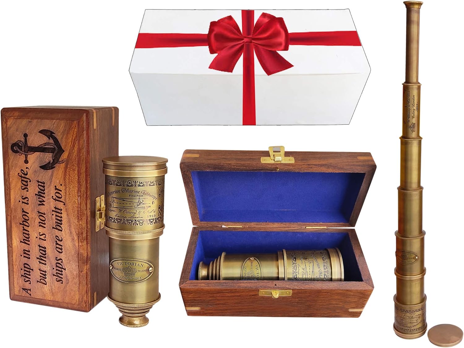 Victorian Marine Pirate Monocular Telescope for Kids