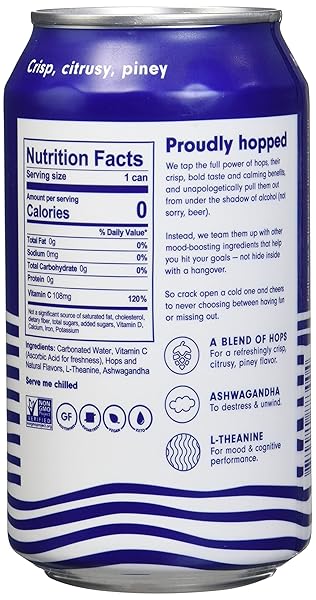 HOP WTR CLASSIC SPARKLING HOP WATER, 12 FZ