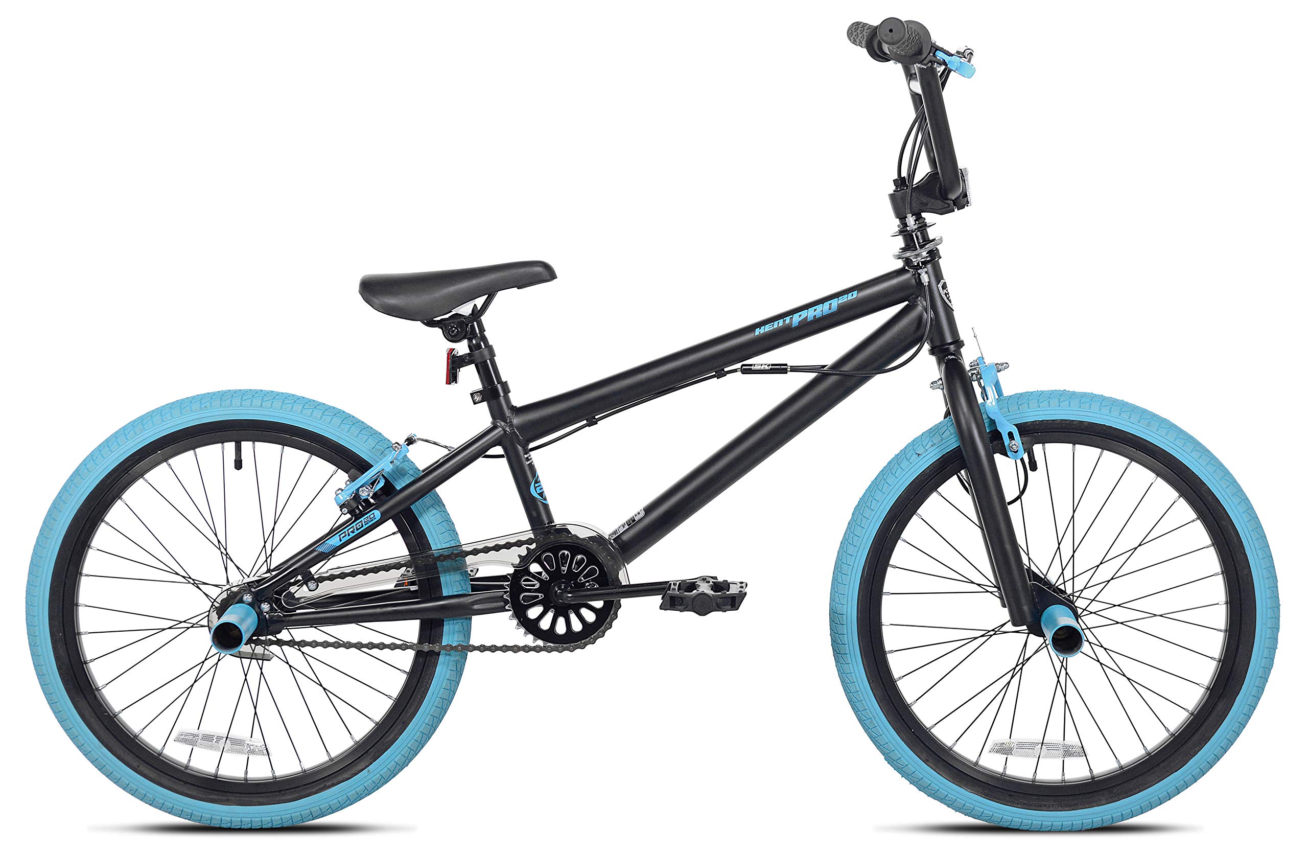 Kent International 20 Inch Kent PRO 20 - 20 Inch BMX Bike with Front & Rear Hand Brakes and Padded BMX Saddle - Sturdy Bicycle for Kids with Adjustable Handlebar