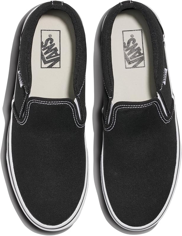 Asher Unisex Sneaker, Canvas Black White, 45 EU