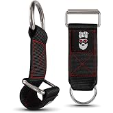 THEFITGUY Dumbbell Loading Straps for Dip Belt &amp; Cable Pulley | Secure attachment of any dumbbell or barbell, ultra-strong 6" &amp; 8" straps included