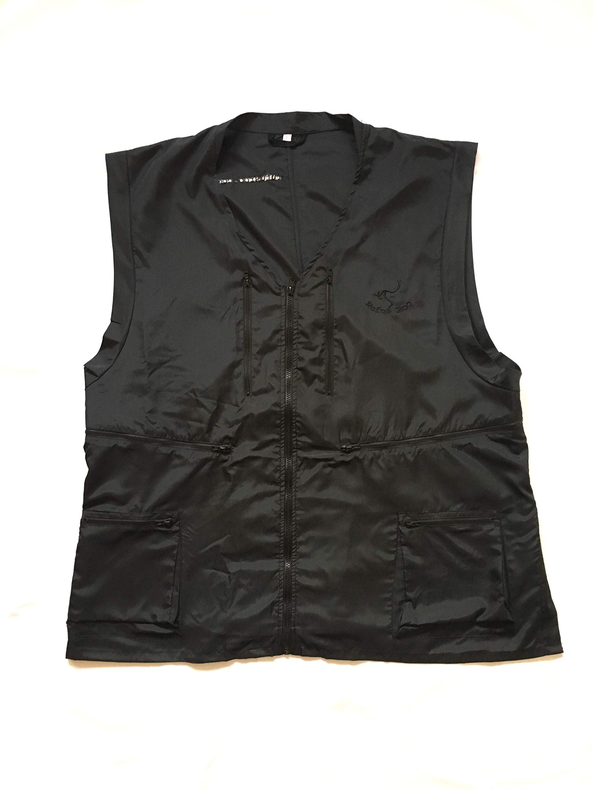 Rufus Roo - Large Black, Black Zip, Black Logo