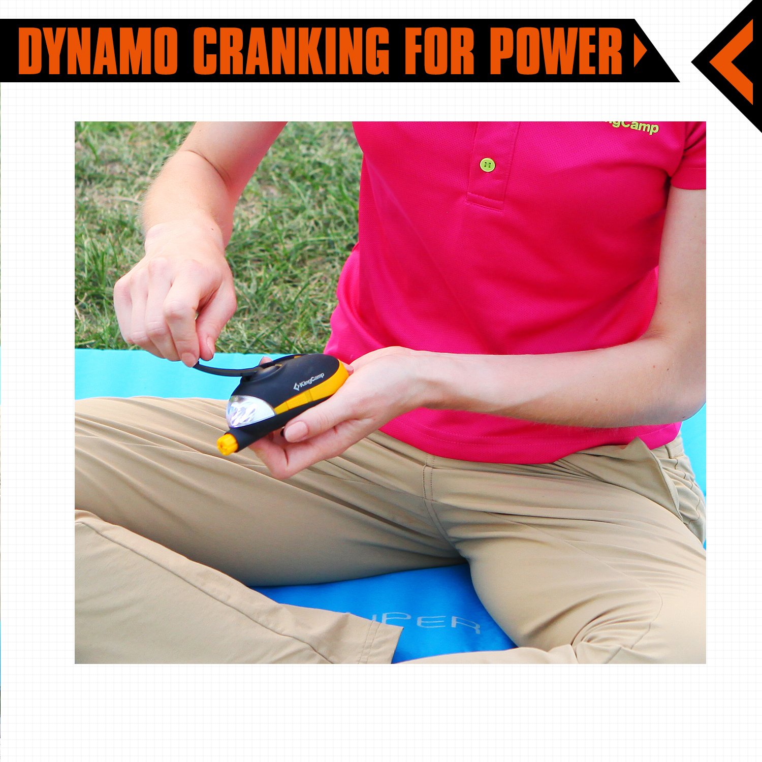 KingCamp 3 IN 1 Emergency Auto Safety Tool, 3LEDs Light, Built-in Windshield Hammer, Seatbelt Cutter, Good Tool Used For Car