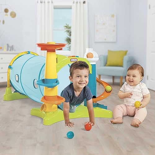 Little Tikes Learn Play 2-in-1 Activity Tunnel with Ball Drop