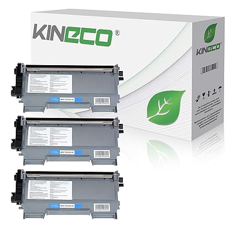 Kineco 3 Toner kompatibel für TN-2010 / TN-2220 für Brother MFC-7360N DCP-7055 Brother HL-2135W HL-2130 HL-2132 DCP-7057 - TN