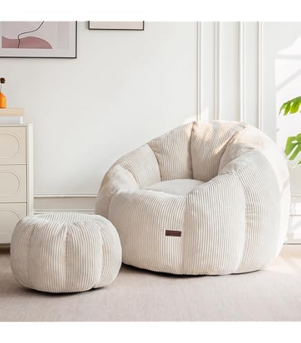 Amazon.com: BYBYME Giant Bean Bag Chair for Adults and Kids, Large