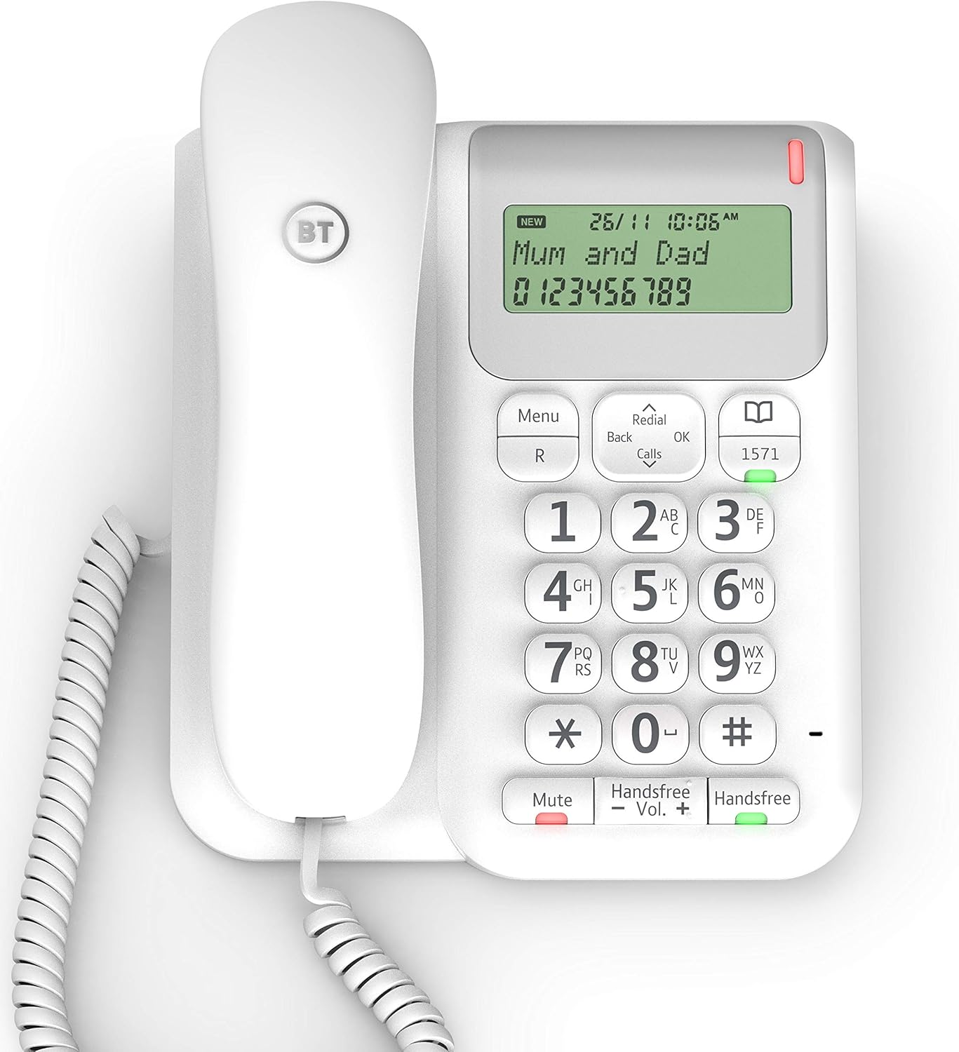 BT Decor 2200 Corded Telephone, White 061127 5016351304426 eBay