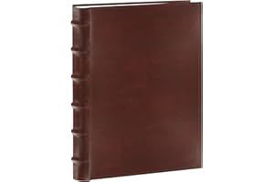 Pioneer Photo Albums Sewn Bonded Leather Bookbound 300 Pkt 4x6 Bi-Directional Photo Album, Brown, ( Pack of 1)