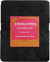 Utopia Towels Premium Jumbo Bath Sheet 90 x 180 cm 8 Pack Black view 3