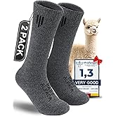 Juclise Alpaca Wool Boot Socks Men and Women, Heavyweight Thick Thermal Socks Cold Weather Hunting Hiking, Moisture Wicking