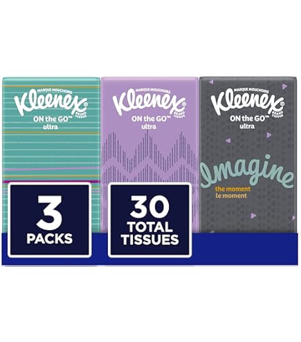 Travel Pocket Tissues, (3 Pack, 210 Tissues Total Cute Character Tissue For School, Travel, Camping, Office, Car), Pack Of 3 For Cleansing Traveling - View #2