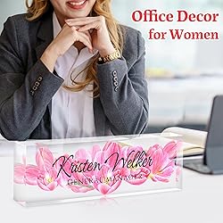 Custom Office Name Plate for Desk - Desk Name Plate
