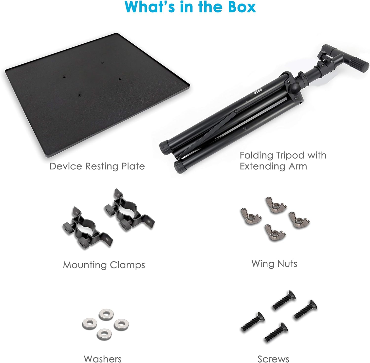Pro DJ Laptop, Projector Stand - Adjustable Laptop Stand, Computer DJ Equipment Studio Stand Mount Holder, Height Adjustable, Laptop Projector Stand, 23" to 41", Good For Stage or Studio - Pyle (PLPTS3): Musical Instruments