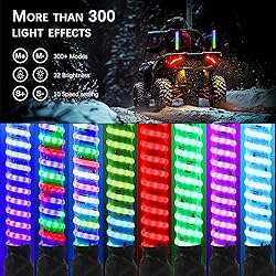DREAMIZER 2PCS 1FT Upgrated Led Whip Lights for UTV