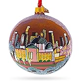 Los Angeles, California Glass Ball Christmas Ornament 4 Inches