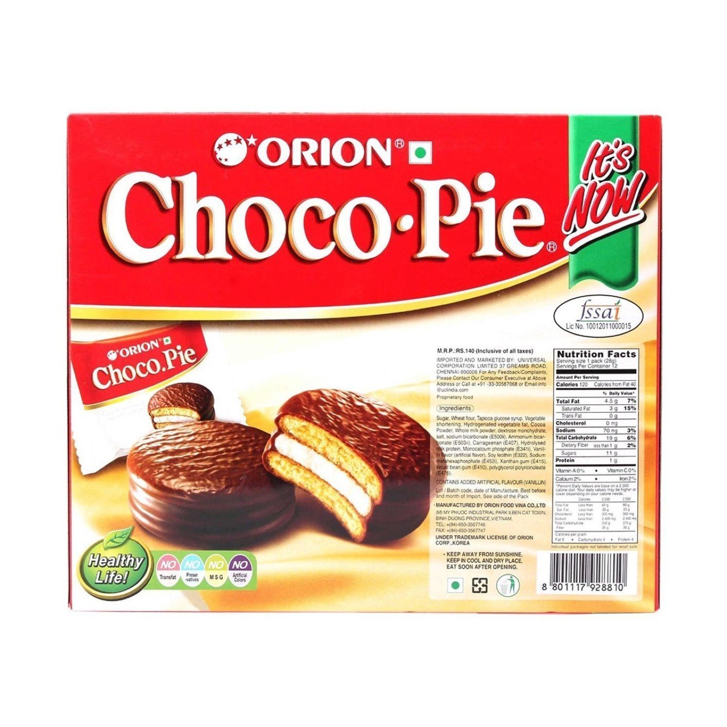 orion choco pie ingredients