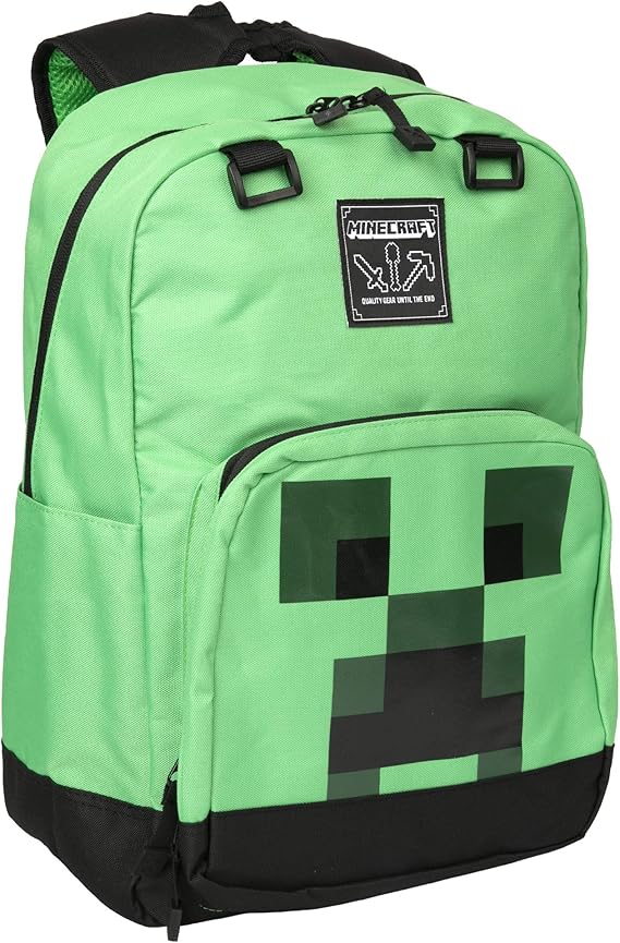 Amazon Co Jp Jinx マインクラフト クリーパー クリーパー クリーパー クリーパー クリーパー キッズ スクールバックパック グリーン 43 18cm シューズ バッグ