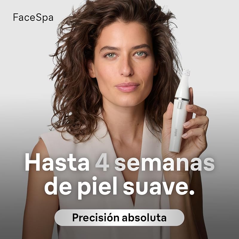 Depilador facial feminino FaceSpa com 4 acessórios, 851V, Branco/Bronze