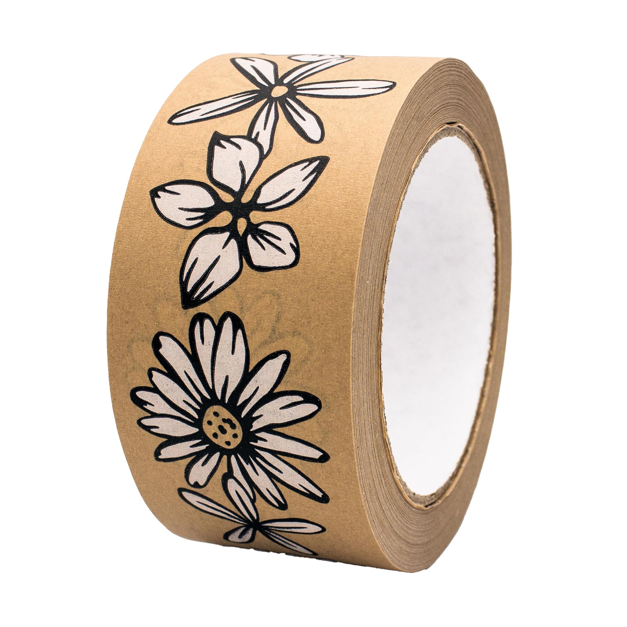 INKKIN Floral Brown Packing Tape (50mm)