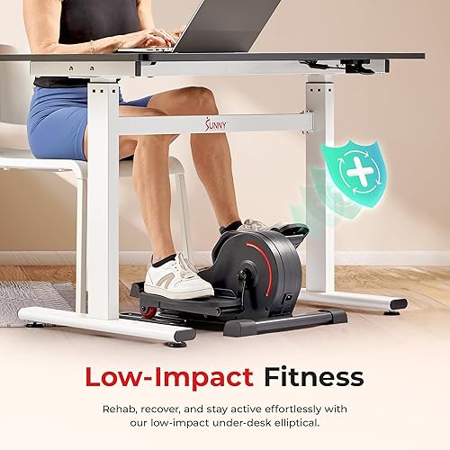 Elderly Sitting Down Exercise Machine Amonax Electric Pedal Exerciser,  Seated Elliptical Machine Cardio Under Desk Exercise Bike, Mini Cycle  Trainer