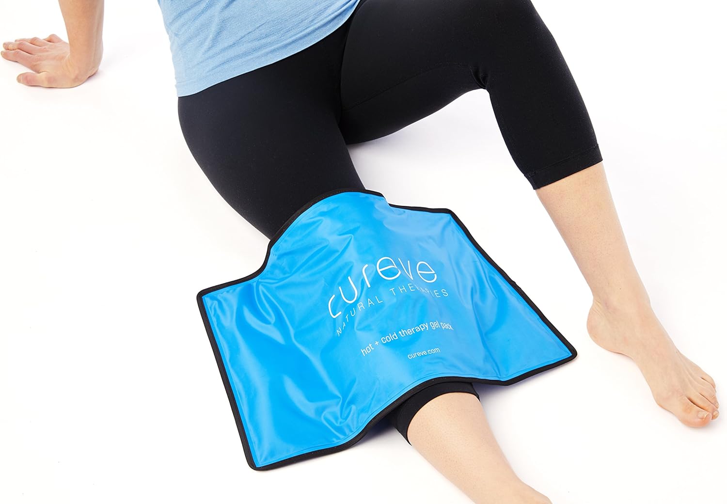 Extra Large Hot and Cold Therapy Gel Pack with Cover by Cureve (21" x 13") - Reusable Ice Pack for Injuries, Aches and Pain on Back, Legs, Shoulders and Arms: Health & Personal Care