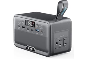 DARAN Portable Power Station 28,000mAh LiFePO4 Battery 100W(200W Peak) Solar Power Bank, Portable Charger Small Generator with AC Outlets & PD Fast Charging for Home/Laptop/Camping(Solar Panel Optional)
