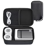 POLONO PM220S Label Maker Case Compatible PM220S Label Maker PM220 Portable Handheld Label Printer, Easily Store Your Printer, USB Cable and Batteries Accessories (Case Only), Black