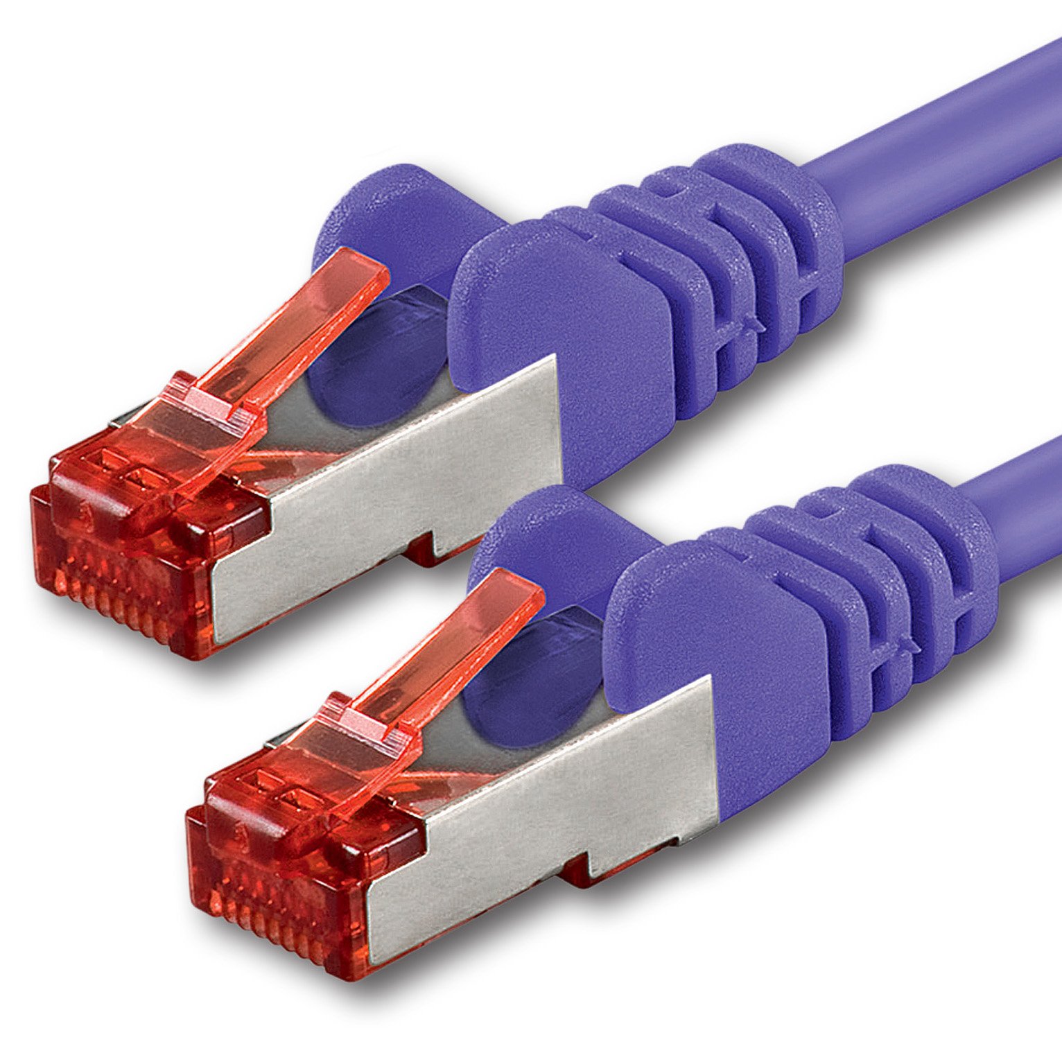 1aTTack.de 1x 10m - Cat 6 network cable patch cable Cat6 RJ45 SFTP - purple