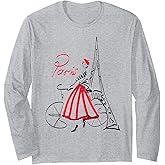 Paris woman ,women shirt, Paris long sleeve t shirt Long Sleeve T-Shirt
