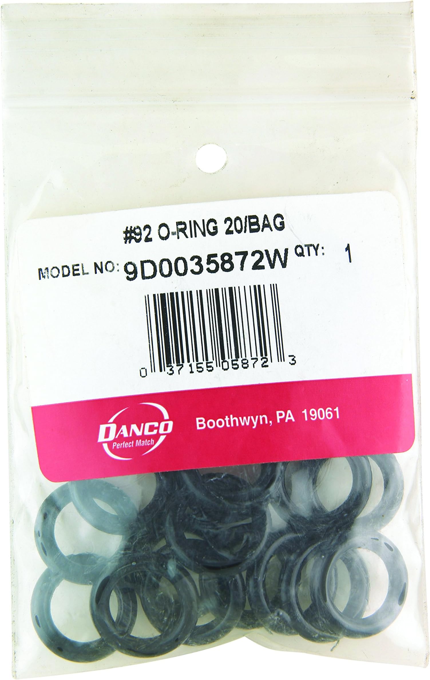 O-RING 1/2X3/4X1/8 #92 by LAVELLE INDUSTRIES MfrPartNo 35872W