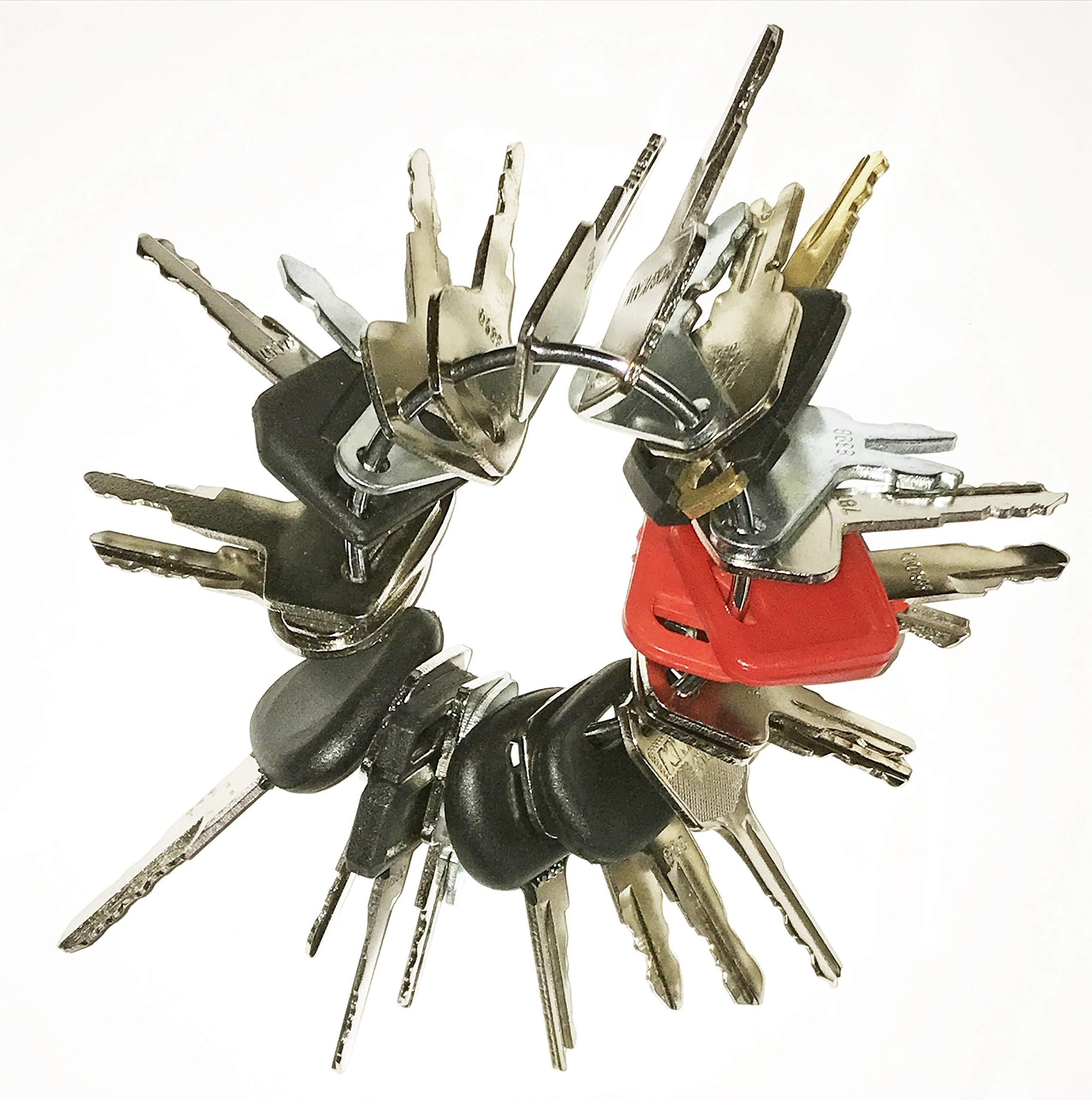 Keyman Replacement Heavy Construction Equipment Excavator Ignition Key Set 25 Made to fit Your Excavator Equipment
