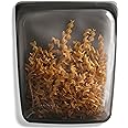 Stasher Platinum Silicone Food Grade Reusable Storage Bag, Black (1/2 Gallon) | Reduce Single-Use Plastic | Cook, Store, Sous Vide, or Freeze | Leakproof, Dishwasher-Safe, Eco-friendly | 64 Oz