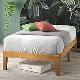 ZINUS Moiz Wood Platform Bed Frame / Wood Slat Support / No Box Spring Needed / Easy Assembly, Natural, Twin