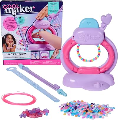 Cool MAKER Stack’d Heishi Bracelet Studio Kit with Beads Beading Pen 15