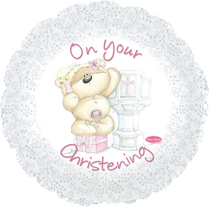 Creative Party Fizzy Moon Palloncino Per Battesimo Con Orsetto Scritte In Inglese lia Unica Rosa Amazon It Abbigliamento