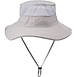 Fishing Hat Sun Hat with Sunscreen and UV Protection,Joker,Suitable for Men and Women-Light Grey