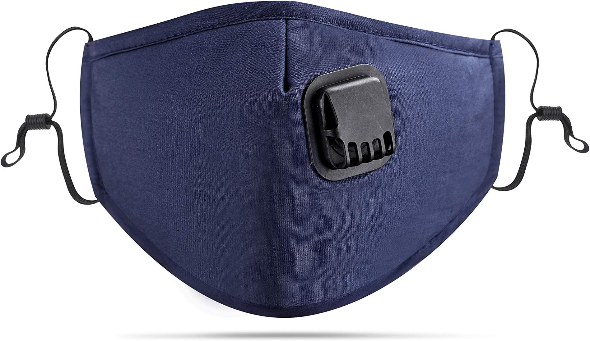 Face Masks Reusable Face Masks Washable UK Unisex Black Face Mask Breathable Fabric with Adjustable Ear Straps and Nose Wire with Replaceable Filters