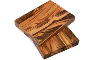 Legacy Woodturning, Goncalo Alves/Tigerwood Ebony Wood Pen Blank, 3/4" x 3/4" x 5", Pack of 10