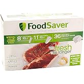 FoodSaver Special Value Vacuum Seal Combo Pack 1-8"Roll; 4-11"Rolls; 36 Pre-Cut Bags
