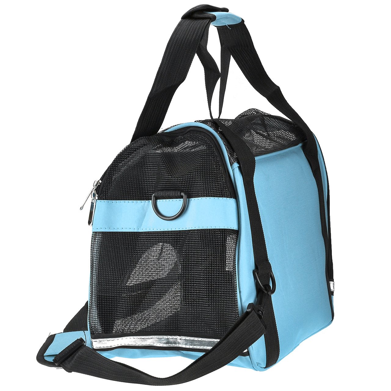 Mangostyle Borsa per Cani Borsa a Tracolla Confortevole per Cani e Gatti per Outdoor Escursione Pieghevole per Viaggio in Treno Trasportino per Animali Domestici - Taglia S