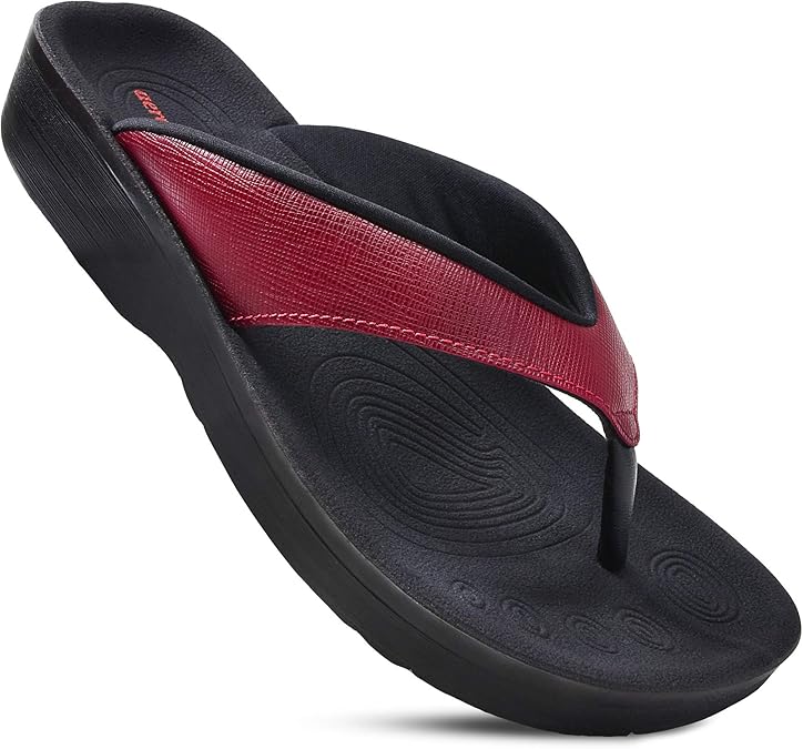 Amazon.com | AEROTHOTIC Original Orthotic Comfort Thong Style Flip Flops Sandals for Women with 