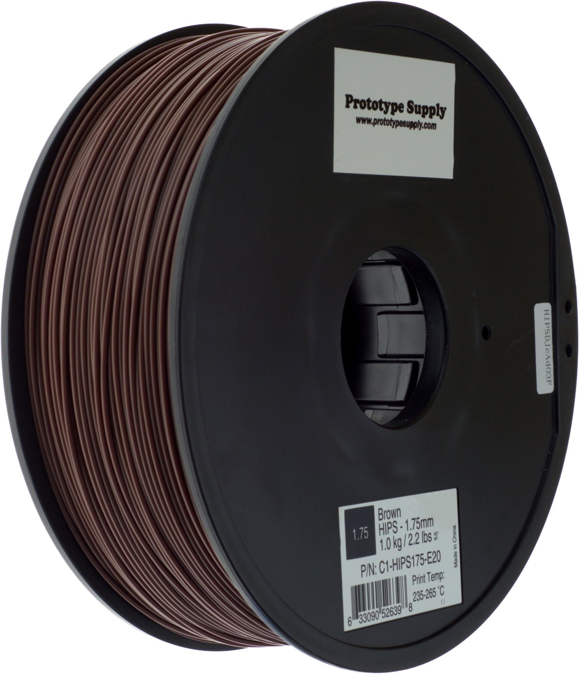 Prototype Supply 1.75mm Hips Brown 3D Printing Filament, 1kg (2.2 pounds)