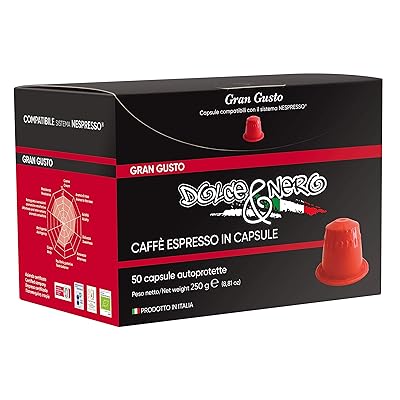 Dolce Nero Coffee Espresso Capsules 50 Pods Kuwait Ubuy