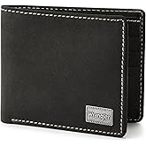 Wrangler Men's Bifold Wallet, Genuine Leather, Gift for Him