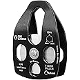 GM CLIMBING Large Rescue Pulley 32kN Single Sheave with Swing Plate CE UIAA Certified